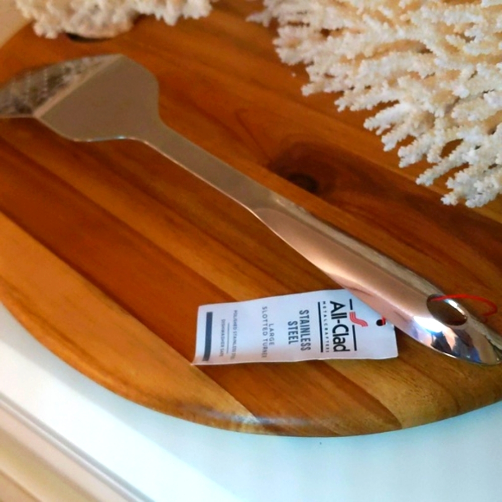 All-Clad - spatula 🔥NWT🔥 stainless steel large slotted Turner. NEVER USED! A+ - Picture 6 of 11